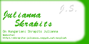 julianna skrapits business card